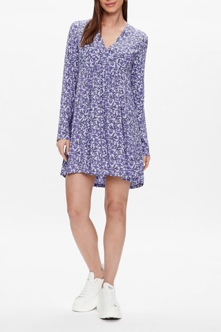 Vestido estilo patinadora - Violeta e preto