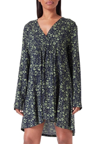 Vestido estilo patinadora - Azul e verde