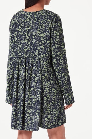 Vestido estilo patinadora - Azul e verde