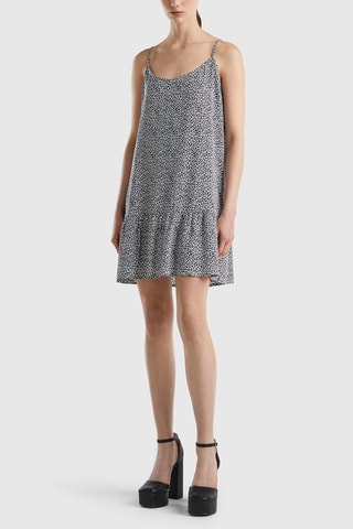 Vestido estilo patinadora - Branco e preto