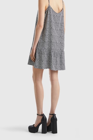 Vestido estilo patinadora - Branco e preto