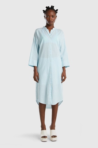 Vestido-camisa - Azul-celeste