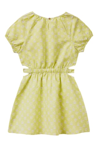 Vestido de linho - Verde-lima