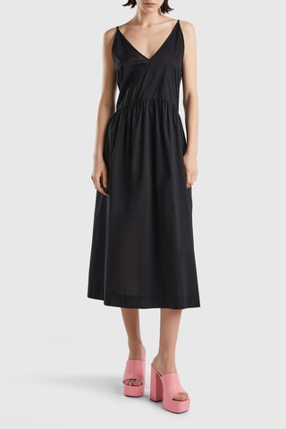 Vestido midi - Preto