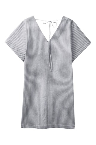 Vestido direito - Preto e branco