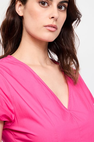Vestido midi - Fúcsia