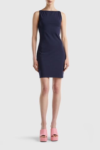 Vestido justo - Azul-escuro