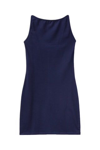 Vestido justo - Azul-escuro