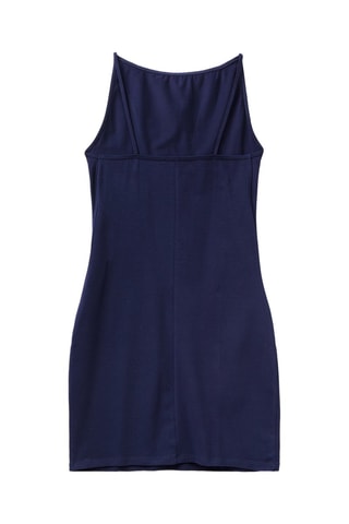 Vestido justo - Azul-escuro