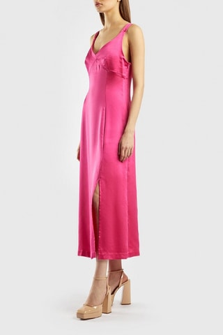 Vestido midi - Fúcsia