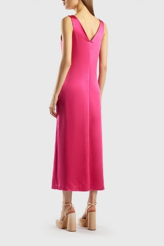 Vestido midi - Fúcsia