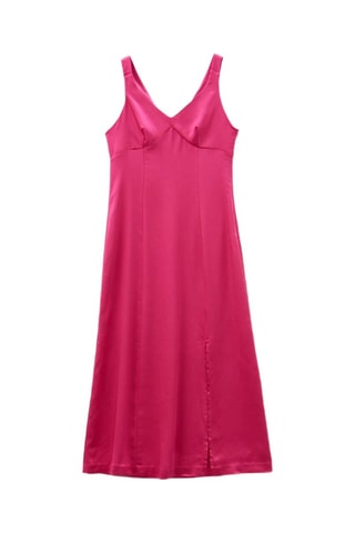 Vestido midi - Fúcsia