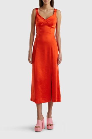 Vestido midi - Coral
