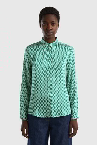 Camisa Verde-claro e branco