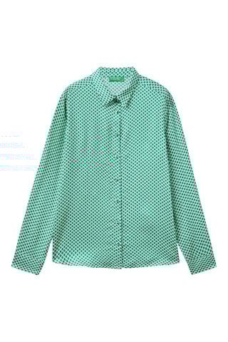 Camisa Verde-claro e branco