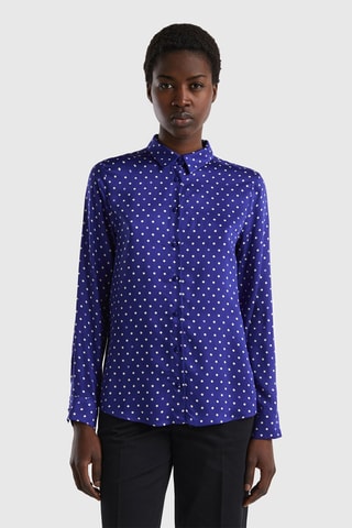 Camisa Índigo e branco