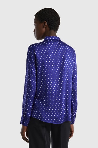 Camisa Índigo e branco