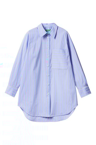 Camisa Azul-celeste e vermelho