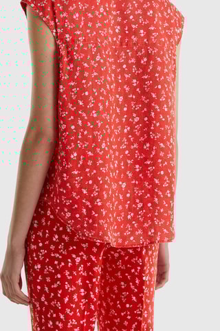 Camisa em linho - Laranja