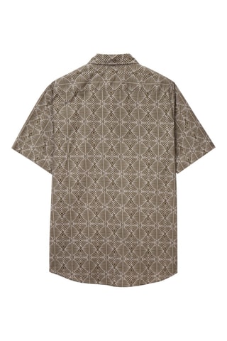 Camisa - Castanho e cinzento