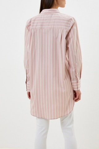 Camisa - Rosa-velho e branco