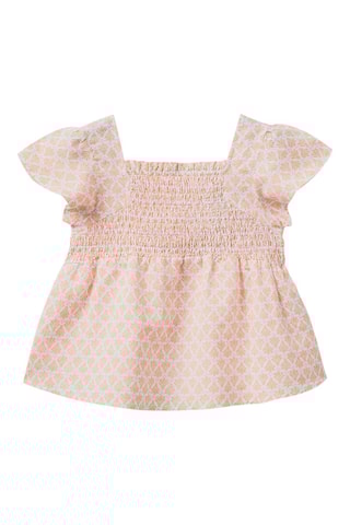 Blusa em linho Salmão e cru