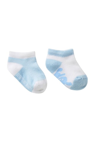 2 pares de meias - Branco e azul