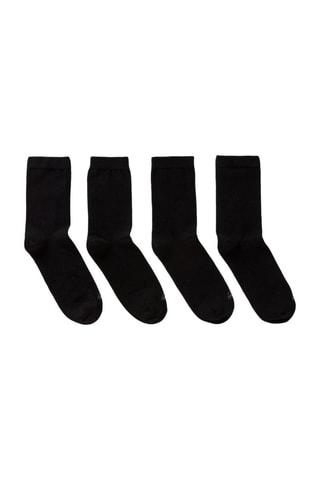 4 pares de meias - Preto