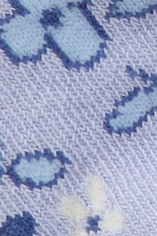 3 pares de meias Malva e cru