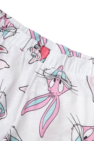Pijama Bugs Bunny Looney Tunes - Amarelo e branco