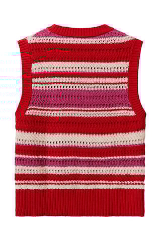 Camisola sem mangas Vermelho e violeta