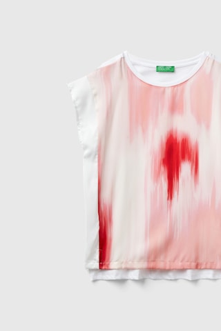 T-shirt - Vermelho e branco