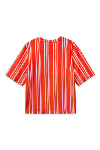 T-shirt em linho - Laranja