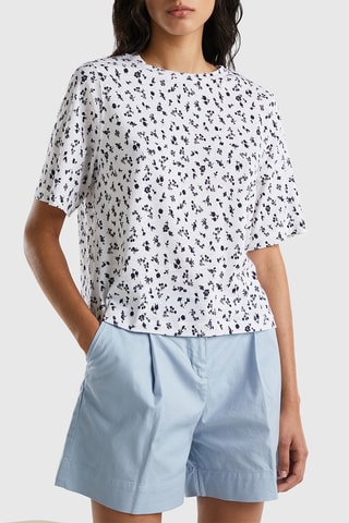 T-shirt em linho - Branco