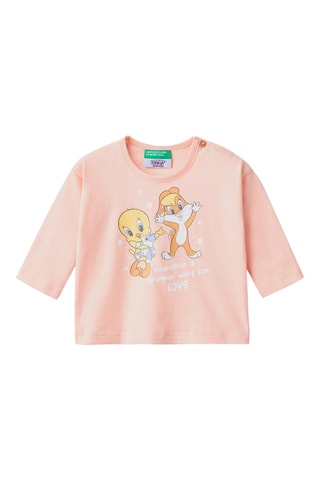 T-shirt Piupiu e Lola Looney Tunes - Rosa