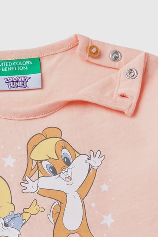 T-shirt Piupiu e Lola Looney Tunes - Rosa