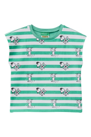 T-shirt Snoopy Snoopy e Amigos - Verde