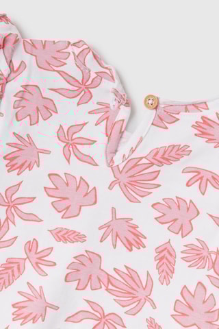 T-shirt - Branco e rosa