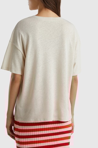T-shirt en lin - Beige