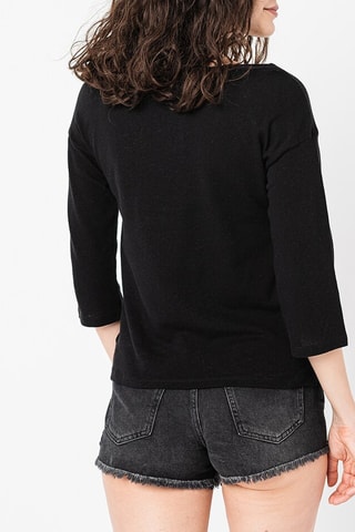 T-shirt de linho - Preto