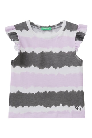 T-shirt tie and dye - Preto e malva