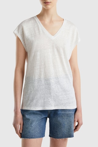 T-shirt de linho - Branco