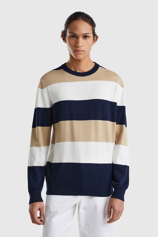 Camisola Branco e bege
