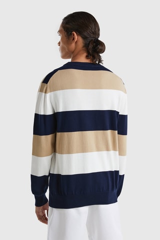 Camisola Branco e bege