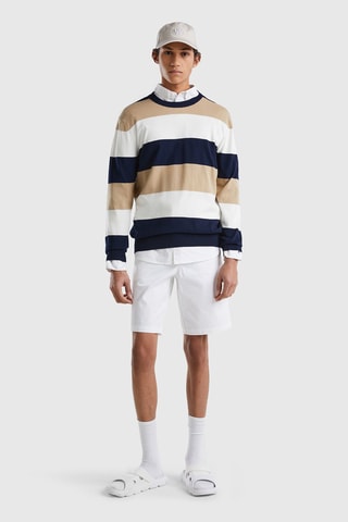 Camisola Branco e bege