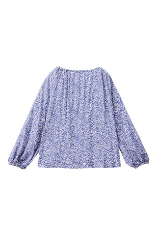 Blusa Índigo e cru