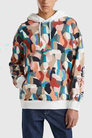 Sweat com capuz - Branco