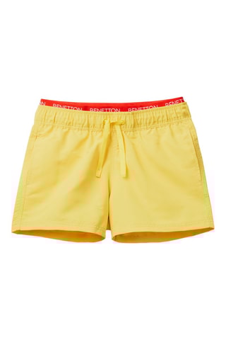 Calções de banho efeito ilusório - Amarelo