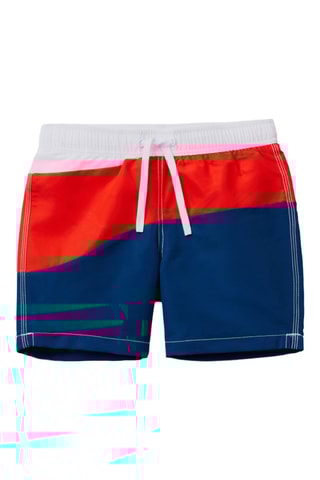 Calções de banho - Azul e vermelho