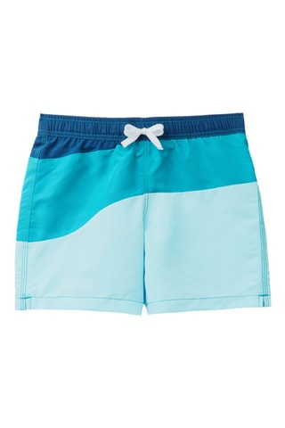 Short de bain - Bleu et turquoise